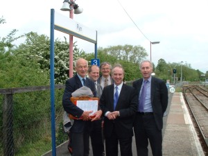 Michael Foster MP ( former) visits the line